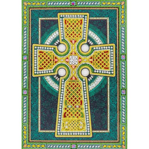 Диамантен Гоблен "Кръст" - 24 x 34 см, Специални мъниста