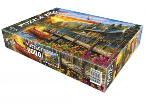 Пъзел "Залез над планинско езеро" 2000 части - Image 2