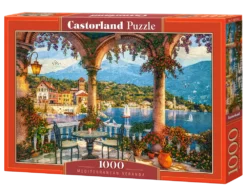 Пъзел Castorland 1000 части - Средиземноморска веранда