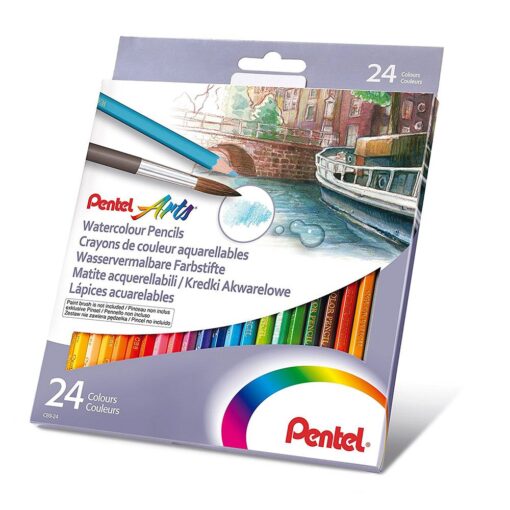 Моливи цветни Акварел Pentel Arts 24 цвята