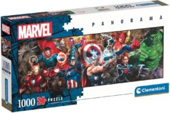 Панорамен пъзел Clementoni от 1000 части - Героите на Marvel