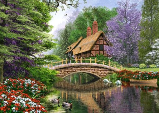 Пъзел Castorland 1000 части - Къща край реката - Image 2
