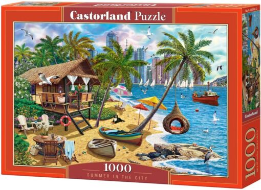 Пъзел Castorland 1000 части - Лято в града