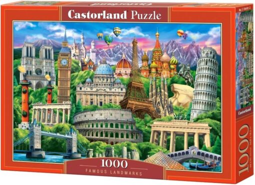 Пъзел Castorland 1000 части - Популярни забележителности