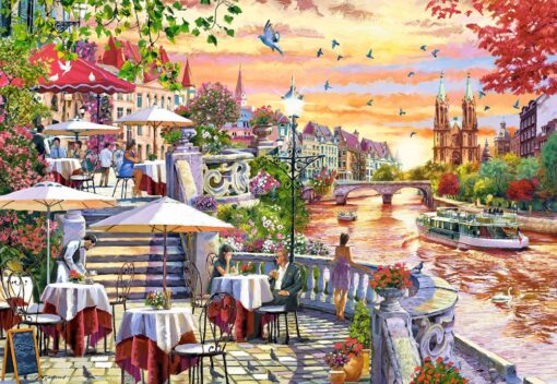 Пъзел Castorland 1000 части - Романтичен градски залез - Image 2