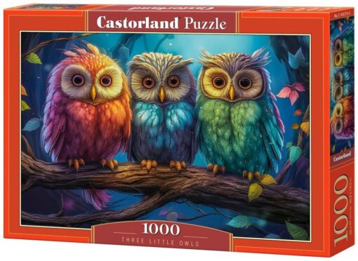 Пъзел Castorland 1000 части - Три малки сови