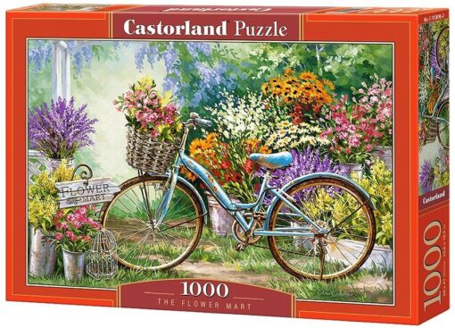 Пъзел Castorland 1000 части - Цветен базар, Дона Гелсингър