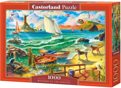 Пъзел Castorland 1000 части - Уикенд на морския бряг