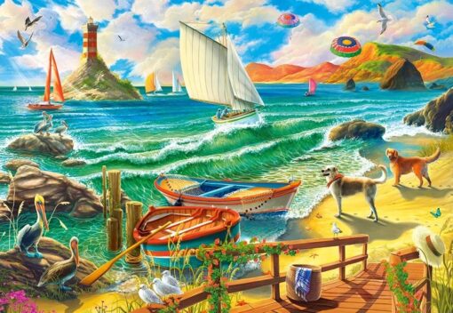 Пъзел Castorland 1000 части - Уикенд на морския бряг - Image 2