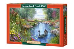 Пъзел Castorland 1500 части - Черни лебеди