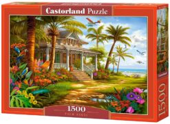 Пъзел Castorland 1500 части - Къща край палмите
