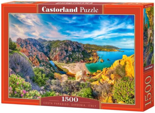 Пъзел Castorland 1500 части -  Коста Парадизо, Сардиния, Италия