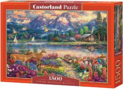 Пъзел Castorland 1500 части -  Пролетно планинско великолепие
