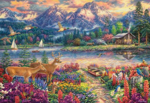 Пъзел Castorland 1500 части -  Пролетно планинско великолепие - Image 2
