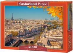 Пъзел Castorland от 2000 части -Париж от птичи поглед