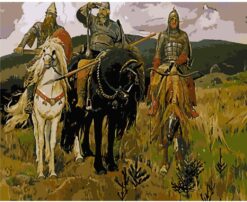 Рисуване по номера "Богатири" Виктор Васнецов 40х50см с подрамка W5792