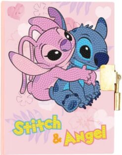 Таен дневник с диамантен гоблен Craft Buddy - Стич и Ейнджъл