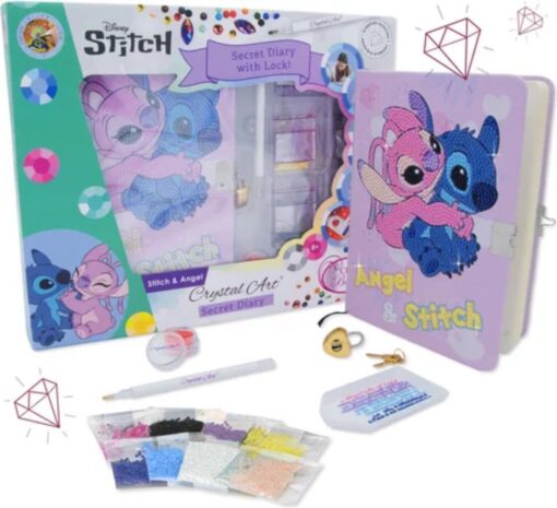 Таен дневник с диамантен гоблен Craft Buddy - Стич и Ейнджъл - Image 3