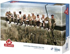 Пъзел Art Puzzle от 1000 части - Обяд на върха на небостъргача, Ню Йорк