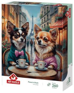 Пъзел Art Puzzle от 260 части - Кученца със стил