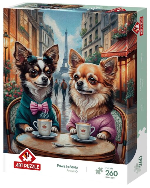 Пъзел Art Puzzle от 260 части - Кученца със стил
