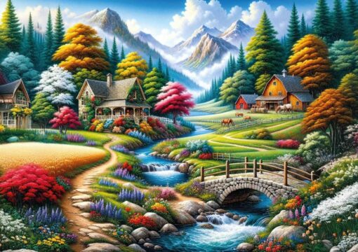 Пъзел Art Puzzle от 260 части - Цветни поля - Image 2