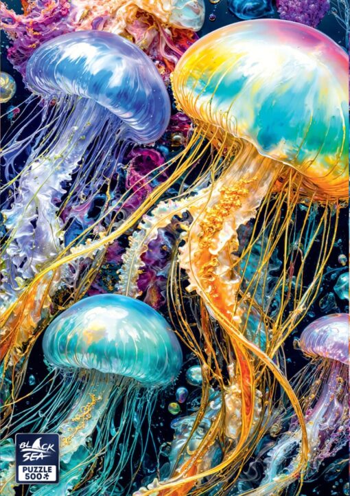 Пъзел Black Sea от 500 части - Скъпоценни създания: Медузи - Image 2