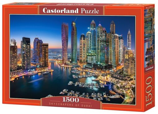 Пъзел Castorland 1500 части -  Небостъргачите на Дубай
