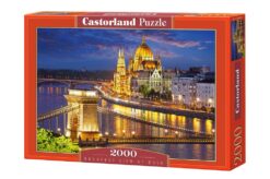 Пъзел Castorland от 2000 части - Будапеща през нощта