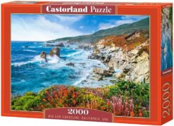Пъзел Castorland от 2000 части - Крайбрежието на Биг Сур, Калифорния, САЩ