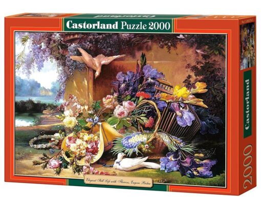 Пъзел Castorland от 2000 части - Цветя и птици