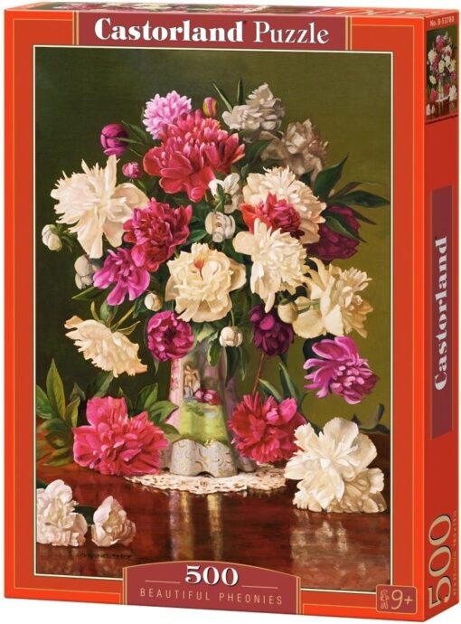 Пъзел Castorland от 500 части - Красиви божури