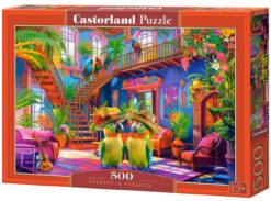 Пъзел Castorland от 500 части - Папагали в Рая