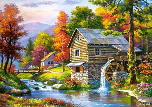 Пъзел Castorland от 500 части - Старата мелница, Сунг Ким - Image 2