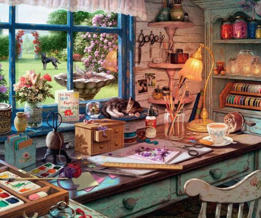 Пъзел Ravensburger от 1000 части - Ателие за занаяти - Image 2