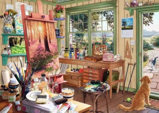 Пъзел Ravensburger от 1000 части -Ателието на художника - Image 2