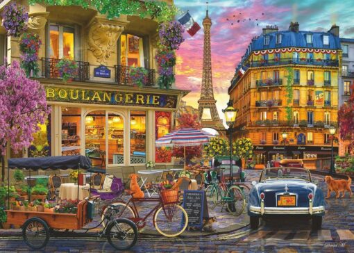 Пъзел Ravensburger от 1000 части - Червена зора над Париж - Image 2