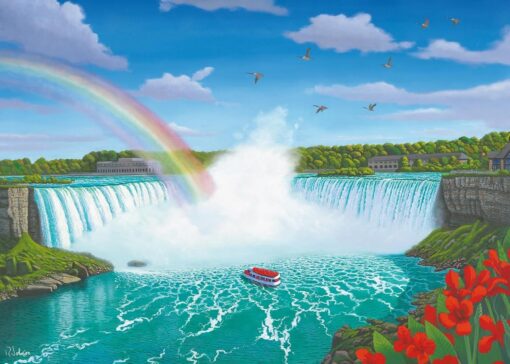 Пъзел Ravensburger от 1000 части - Ниагарският водопад - Image 2