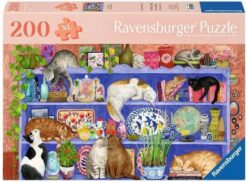 Пъзел Ravensburger от 200 XL части - Котки на рафта