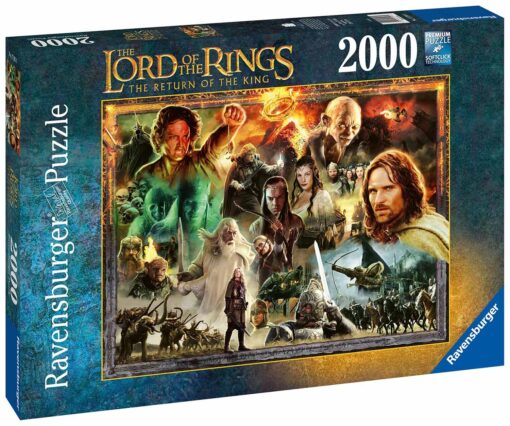 Пъзел Ravensburger от 2000 части - Властелинът на пръстените: Завръщането на краля