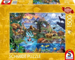 Пъзел Schmidt от 1500 части - Панорама на дивата природа