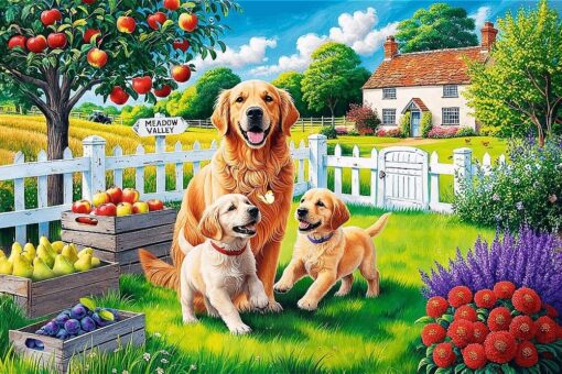 Пъзел Trefl от 300 XXL части - Кучета на село - Image 2