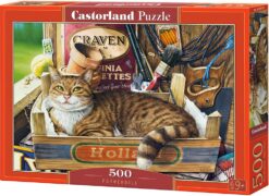 Пъзел Castorland от 500 части - Коте в щайга