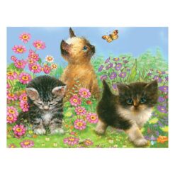 Рисуване по номера с цветни моливи 22х30 - Котенца
