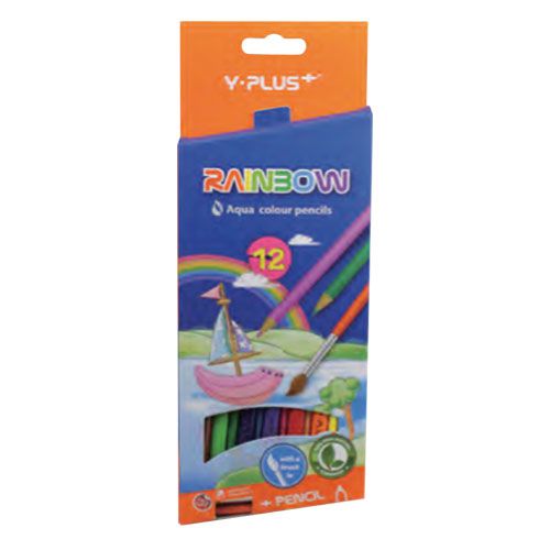 Акварелни моливи 12 цв. – триъгълни – RAINBOW - Image 2