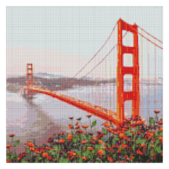 Диамантен гоблен - канава на подрамка 40 х 40 см. - Сан Франциско