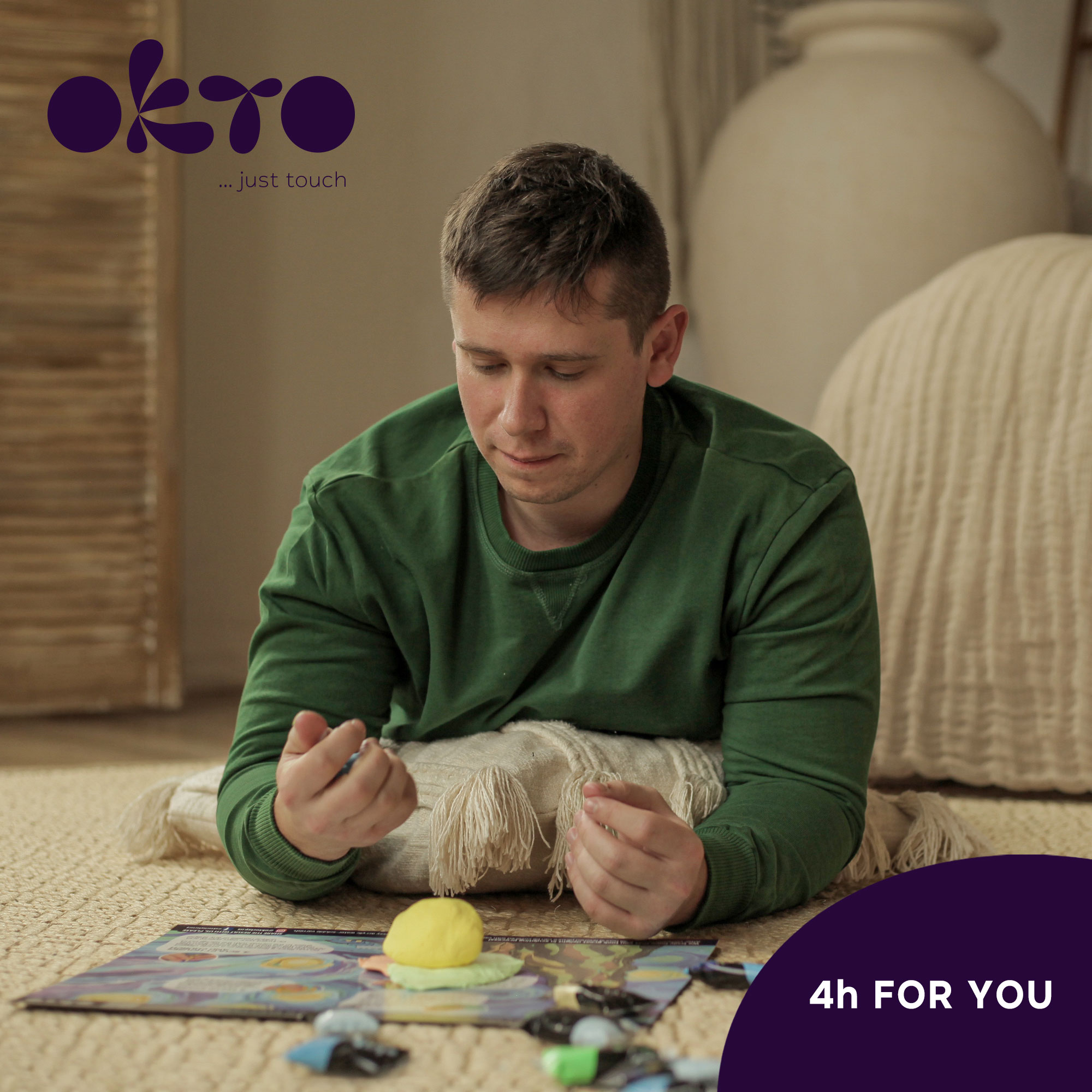 Творчески комплект за 3D картина с лек моделин - Целувката - Климт - Image 5