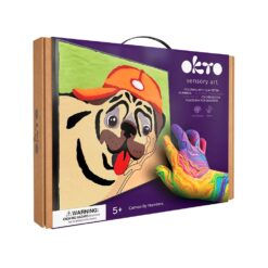 „Творчески комплект за рисуване по номера с моделин – куче с шапка, Okto Sensory Art“