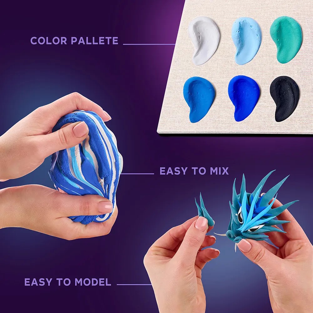 Творчески комплект за 3D картина с лек моделин - Manga - Вода - Image 5