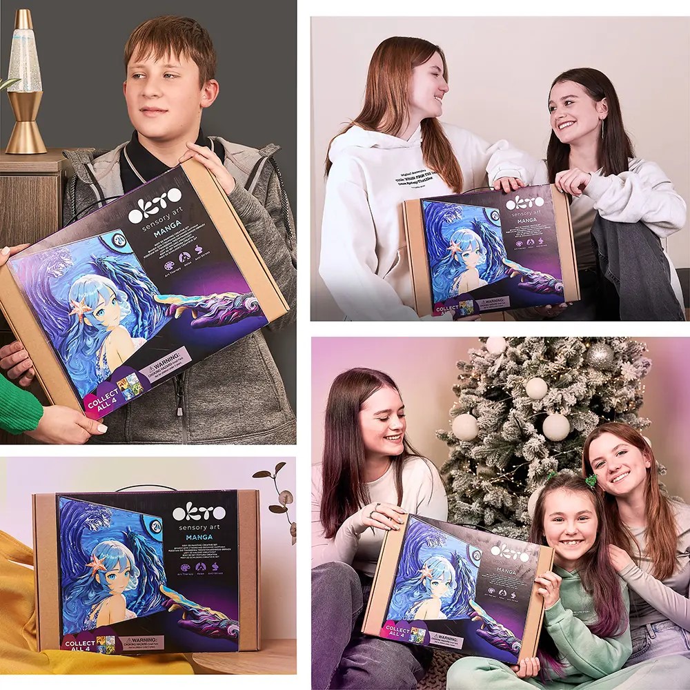 Творчески комплект за 3D картина с лек моделин - Manga - Вода - Image 6